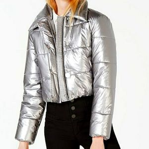 Silver Bomber Jacket